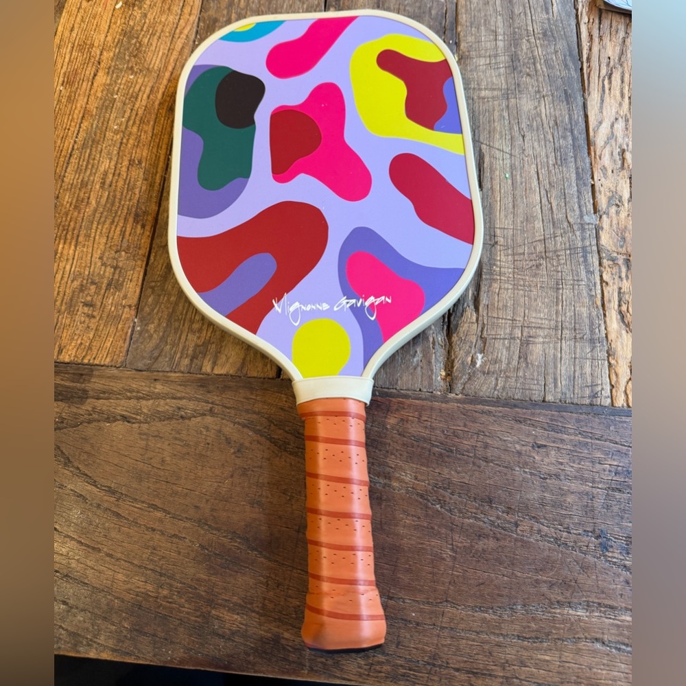 Mignonne Gavigan Exclusive Pickleball Paddle with Orange Grip